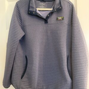 LL Bean purple Pullover Fleece